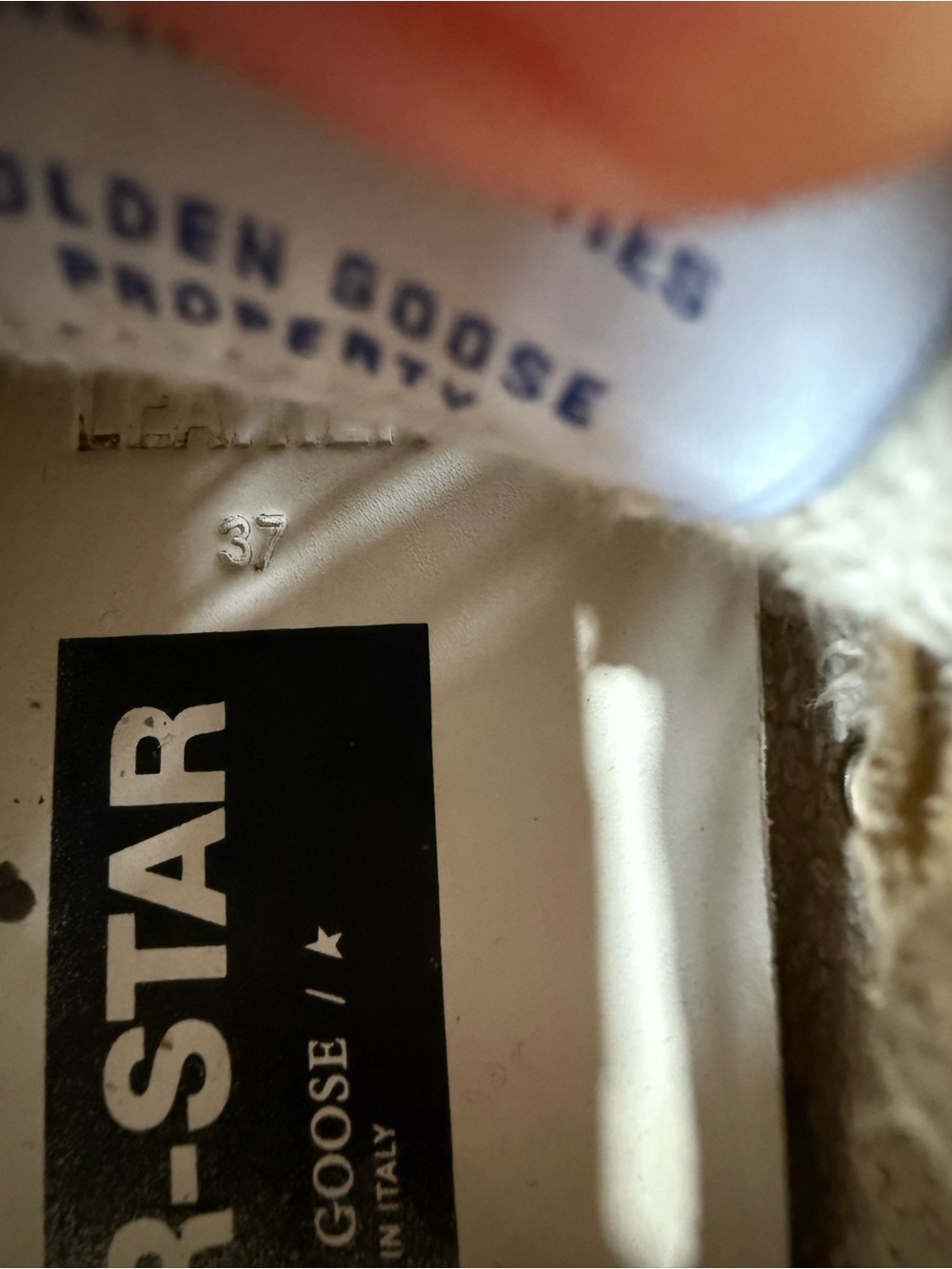 Golden Goose White Leather Low-Top Sneakers with Pink Laces and Leopard Star - Picture 11 of 11
